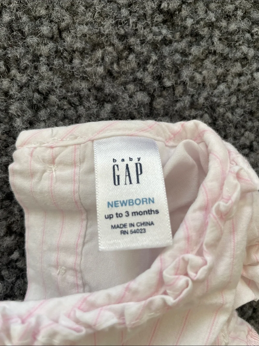 GAP Infant Light Pink Ruffle Dress with Matching Bloomers